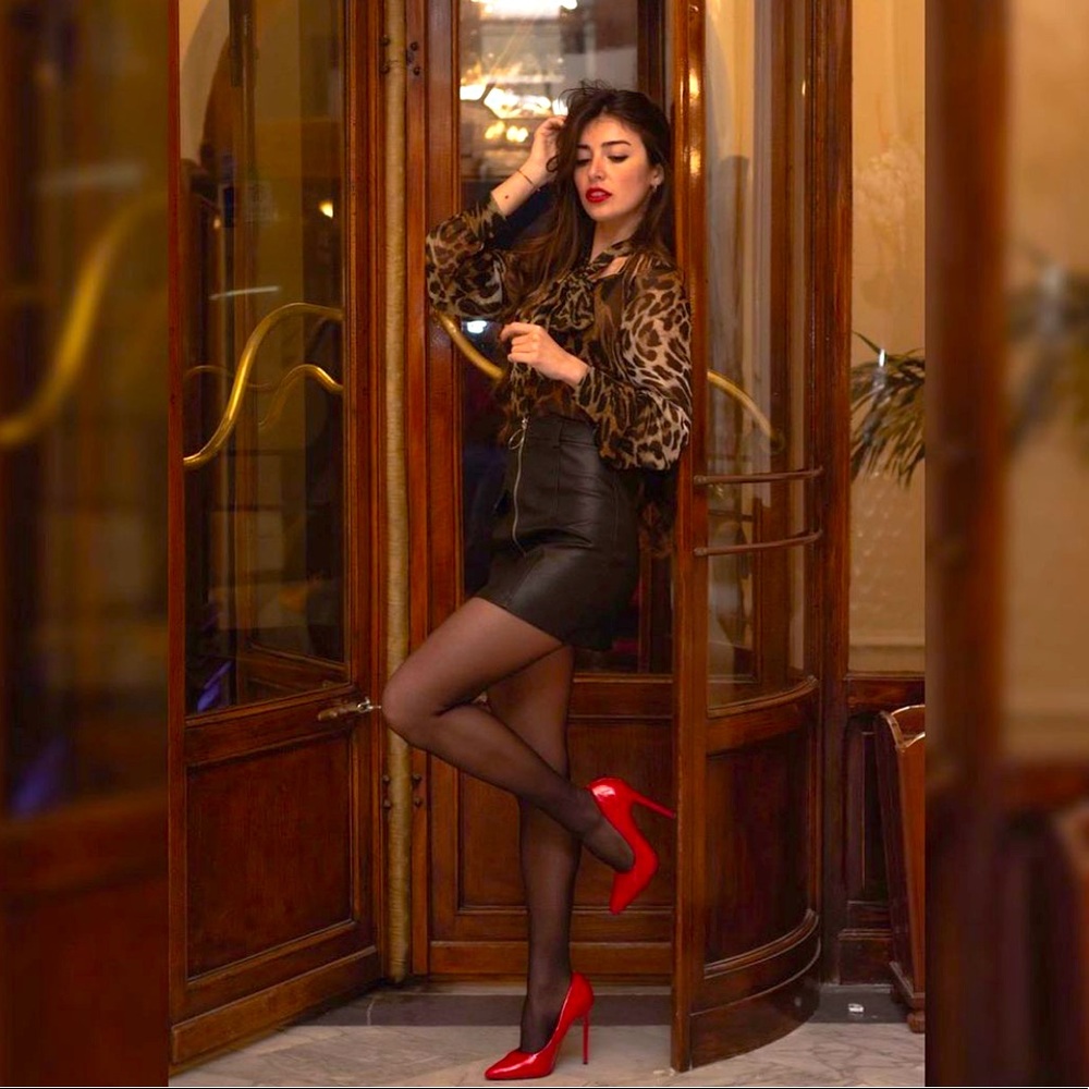 Black skirt noir falda zipper